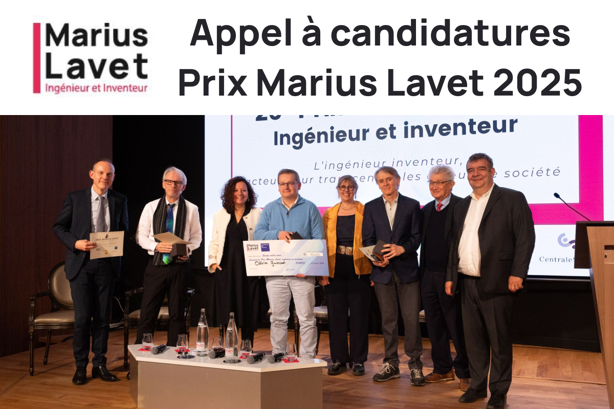 APPEL A CANDIDATURES : Prix Marius Lavet, ingénieur et... Du 1 fév au 8 mars 2025